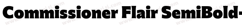Commissioner Flair SemiBold字体转换